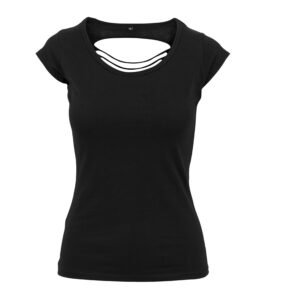 Tee-shirt femme dos lacéré