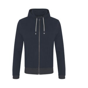 Sweat capuche zippé en coton recyclés