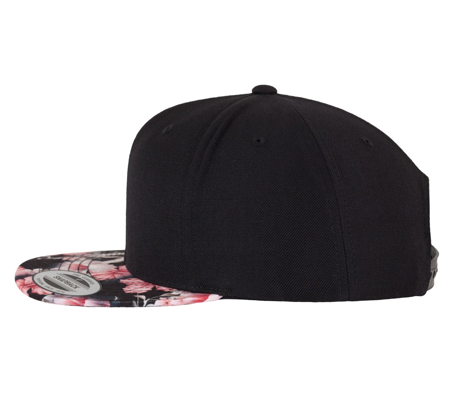 Casquette snapback motif fleuri