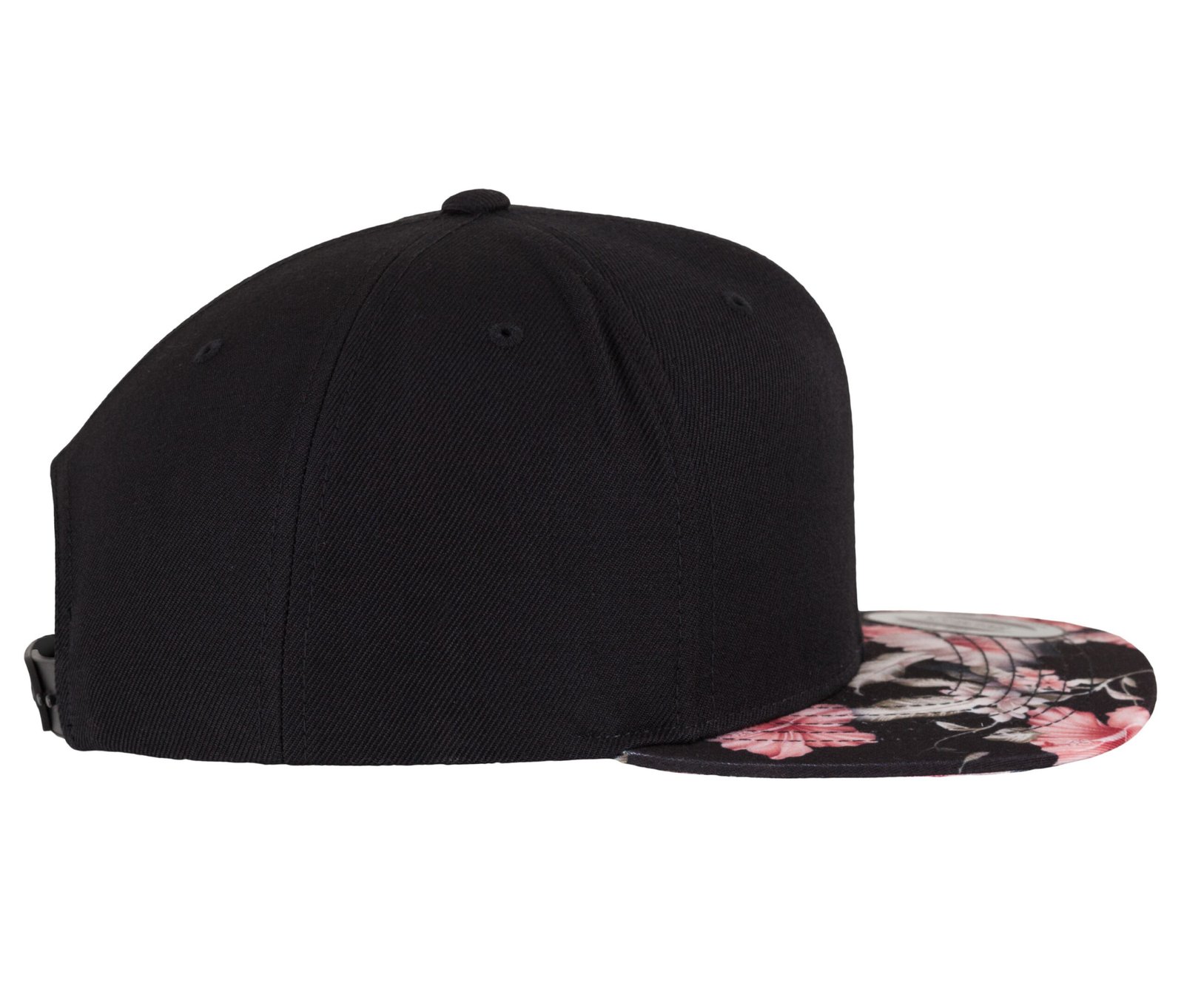 Casquette snapback motif fleuri