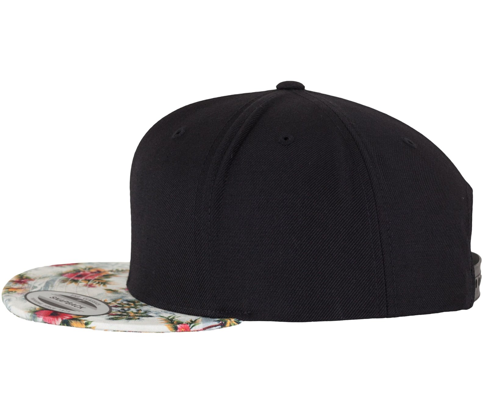 Casquette snapback motif fleuri