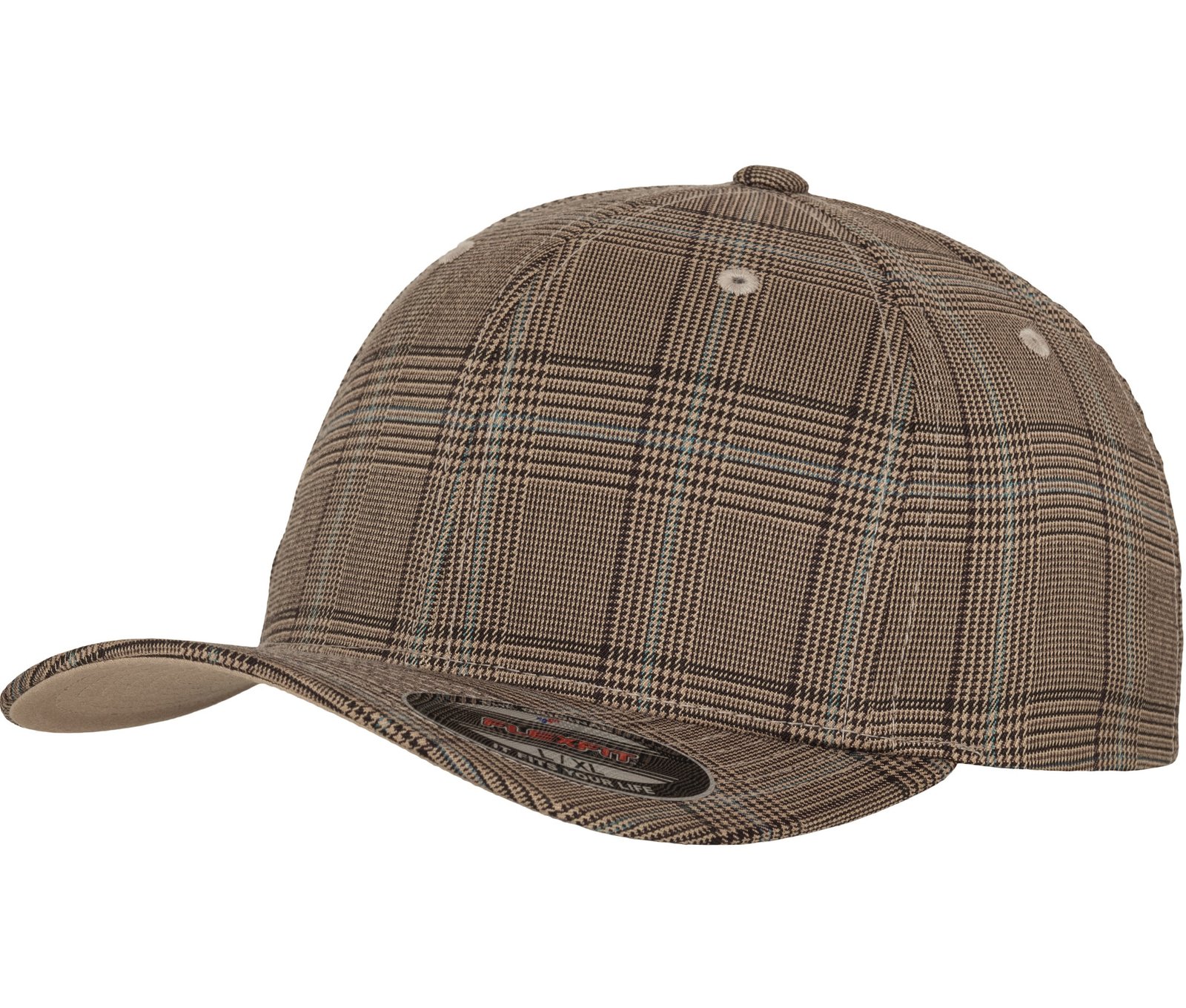 Casquette motif prince de galles