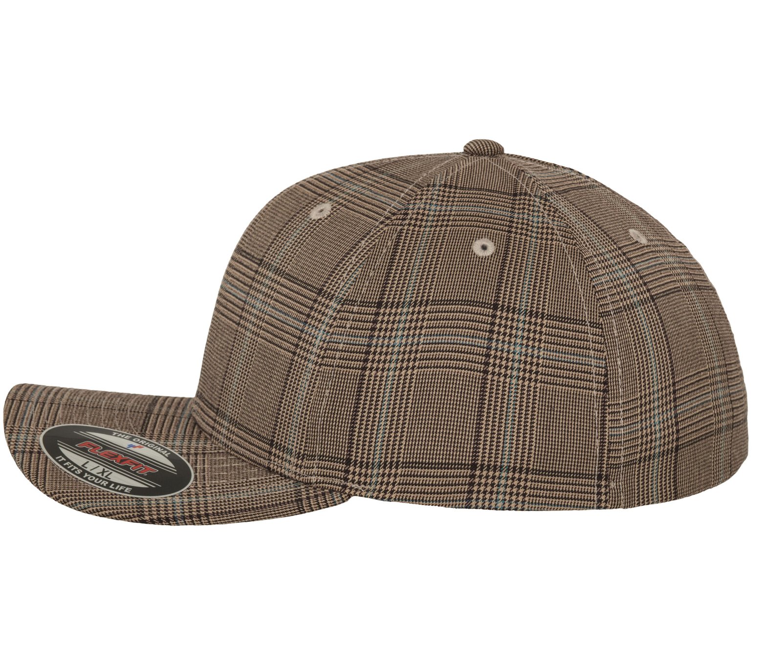 Casquette motif prince de galles