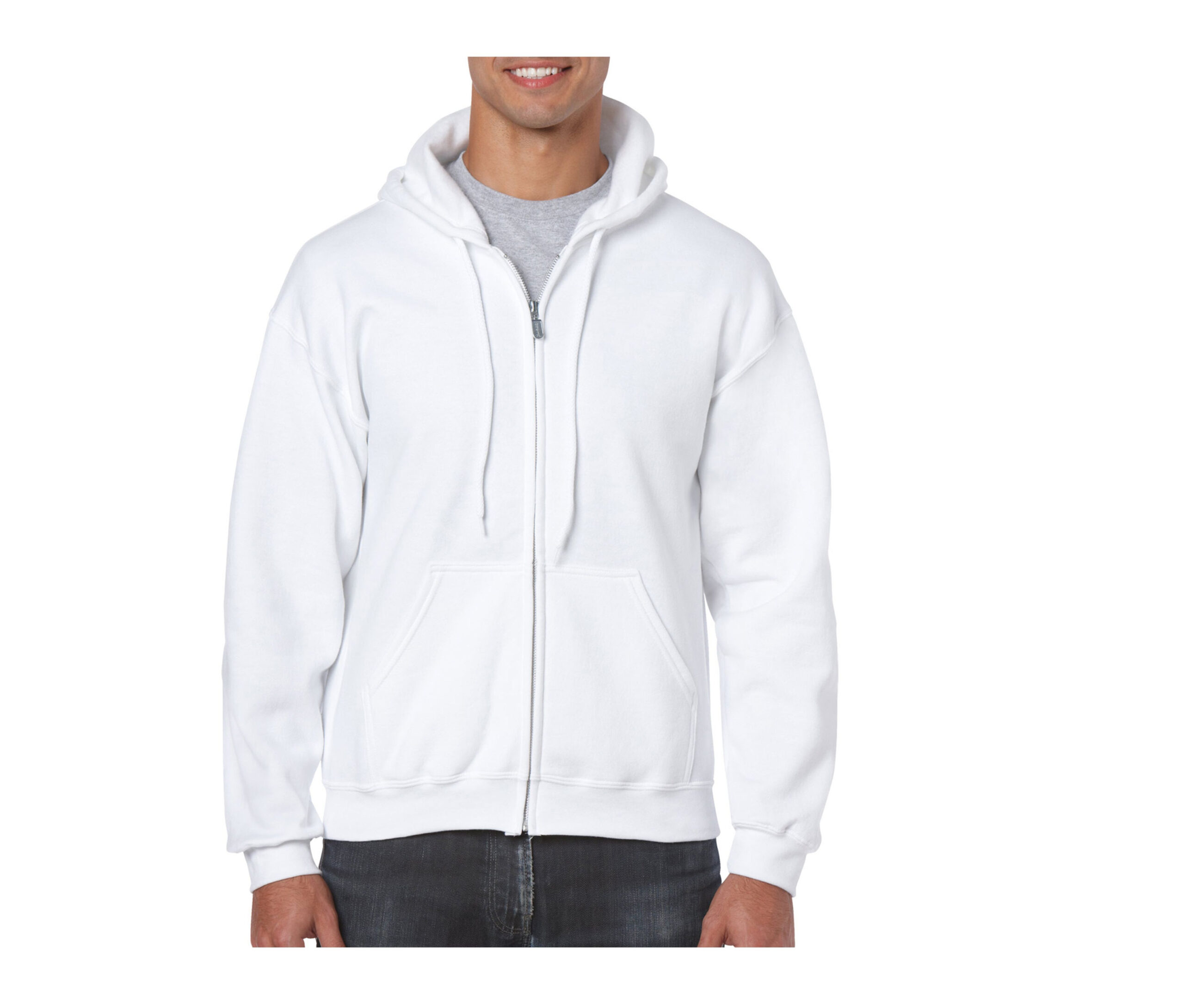 Sweat capuche grand zip