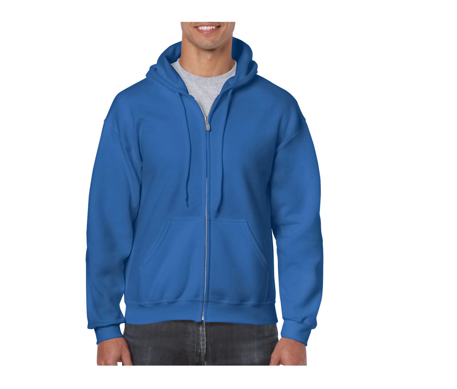 Sweat capuche grand zip