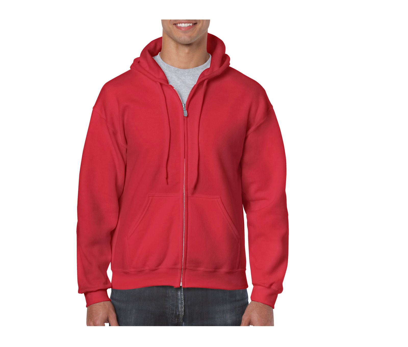 Sweat capuche grand zip