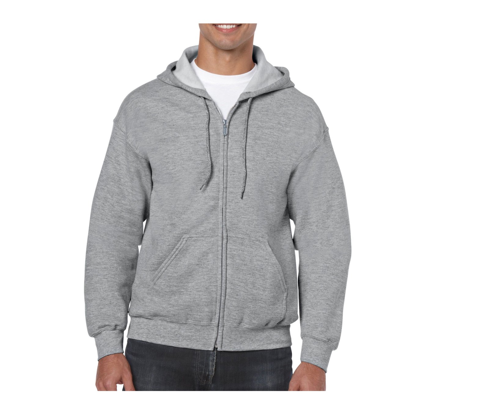 Sweat capuche grand zip