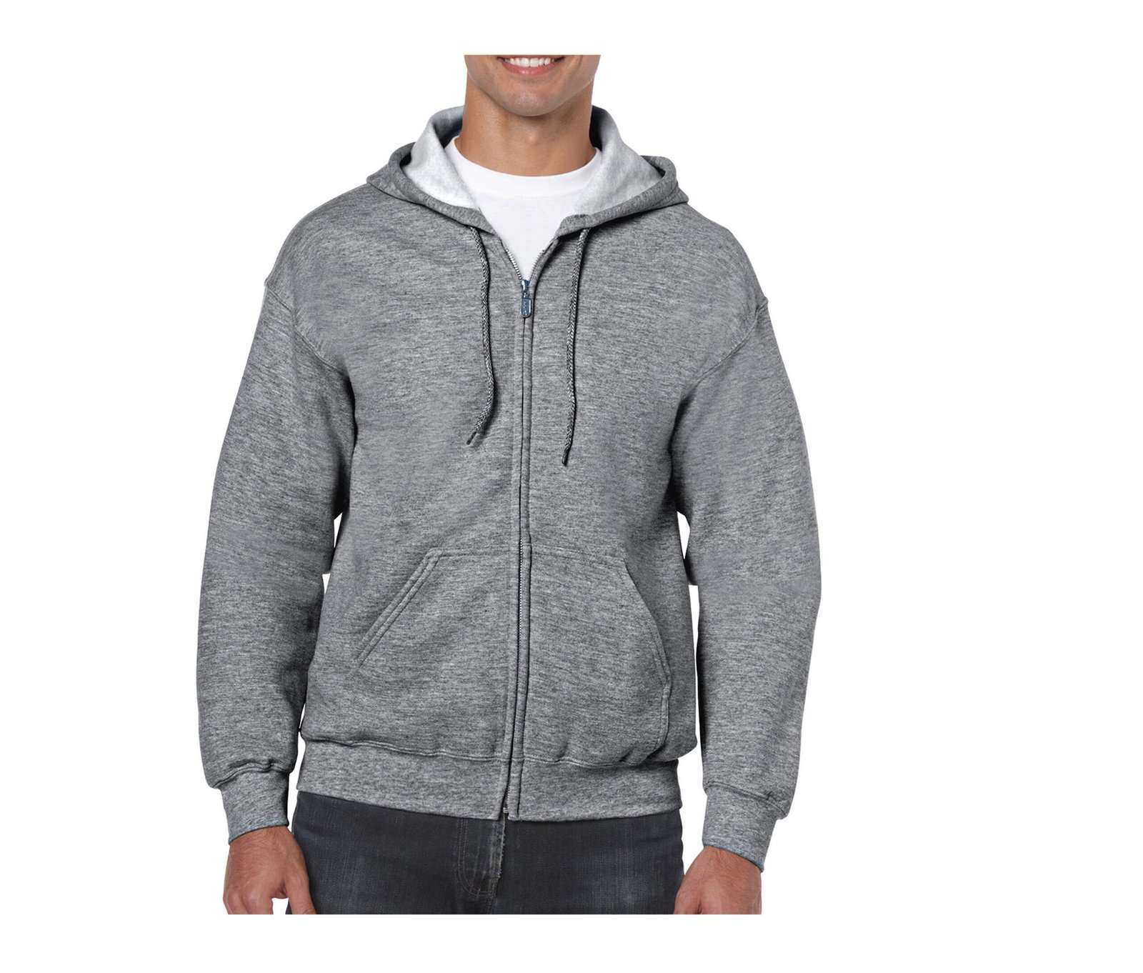 Sweat capuche grand zip