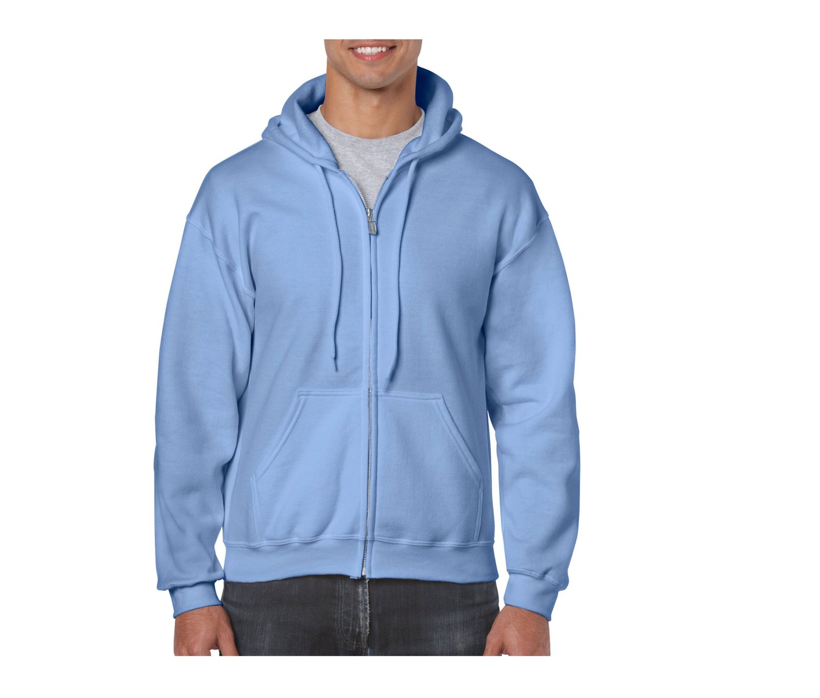 Sweat capuche grand zip