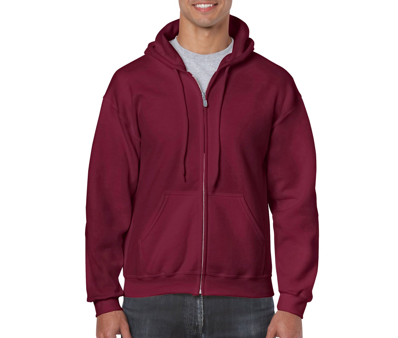 Sweat capuche grand zip