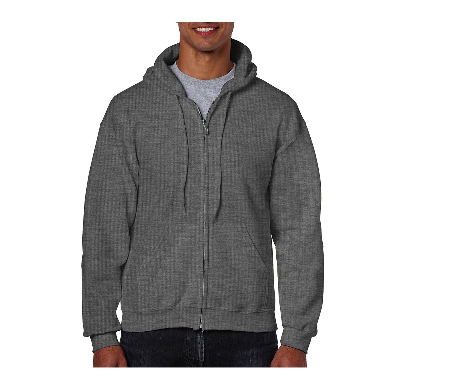 Sweat capuche grand zip