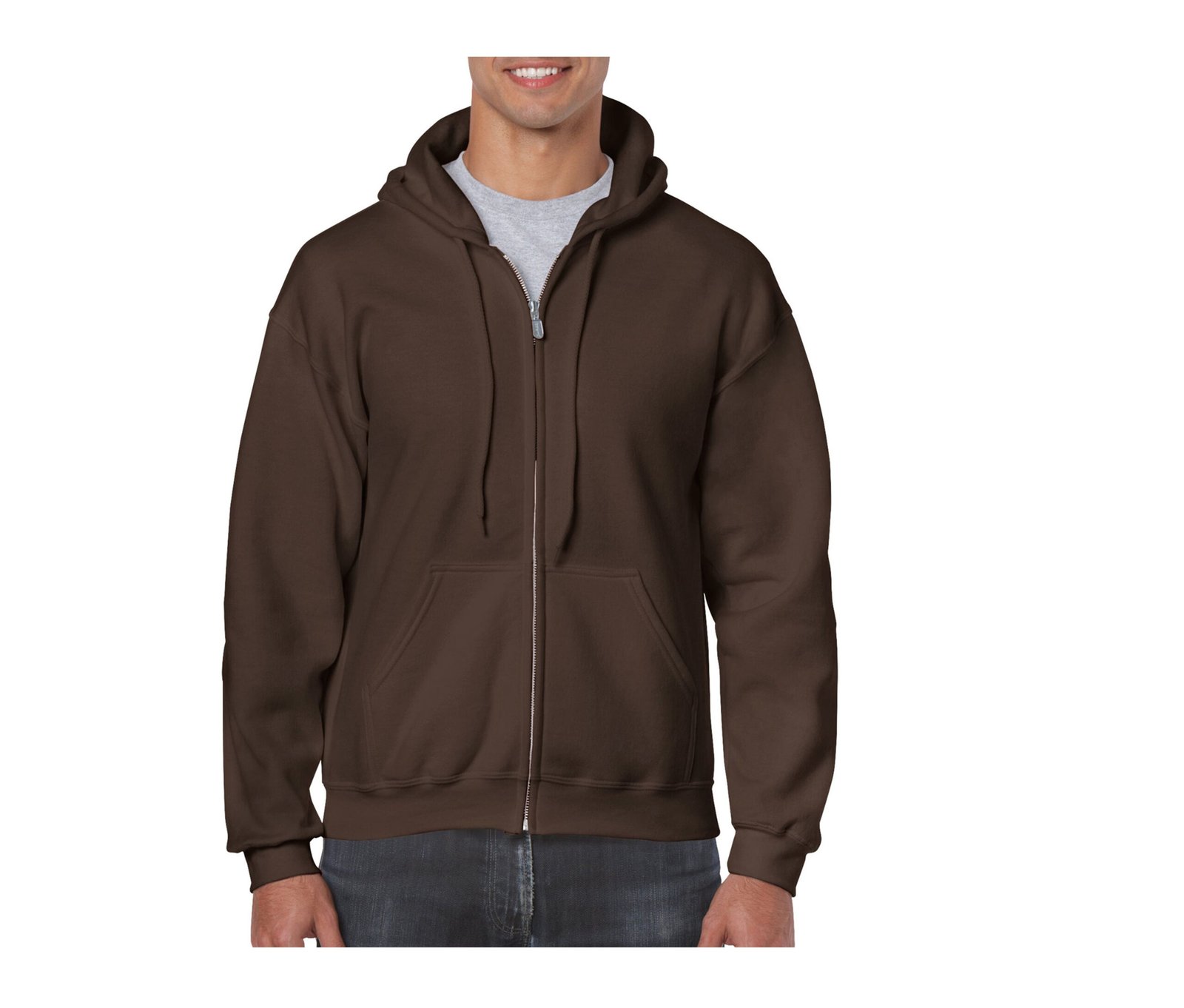 Sweat capuche grand zip
