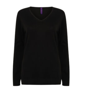 Pull col V femme