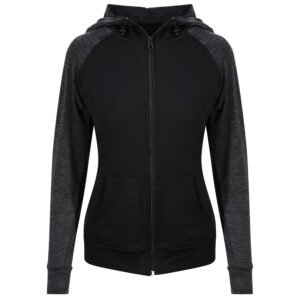 Sweat femme contrasté – textile sportif personnalisé