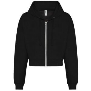 Sweat court zippé femme