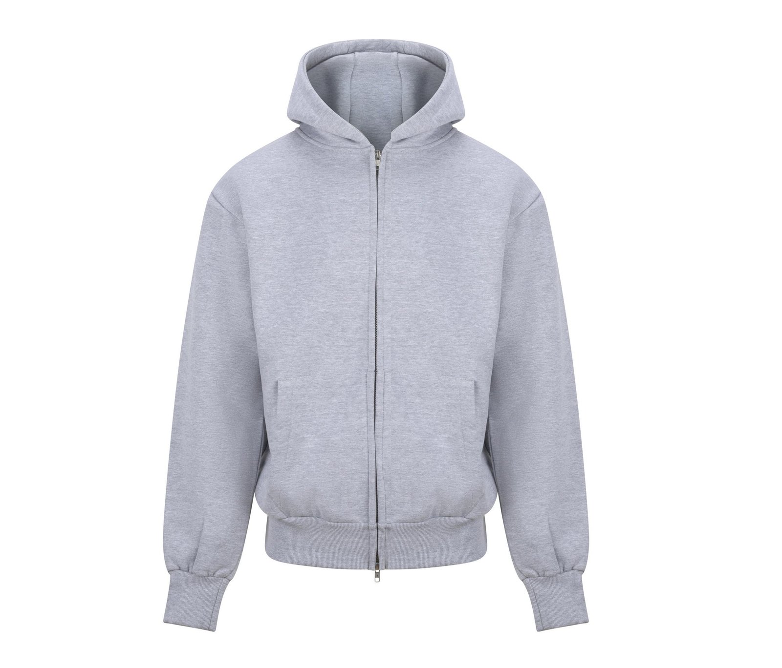 Sweat capuche zippé lourd