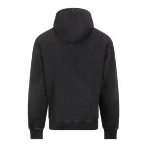 Sweat à capuche zippé effet délavé