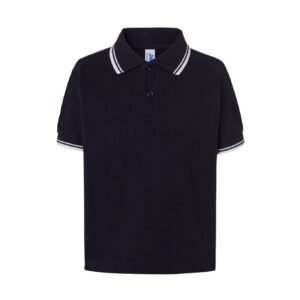 Polo enfant contrasté