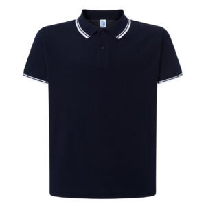 Polo homme contrasté