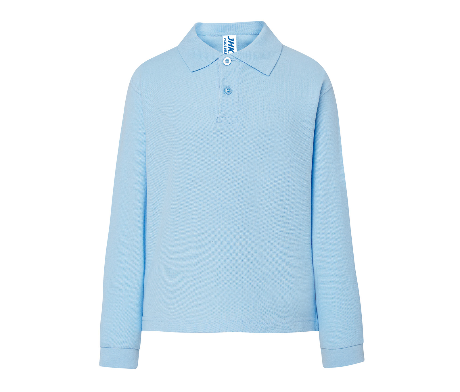 Polo piqué enfant manches longues