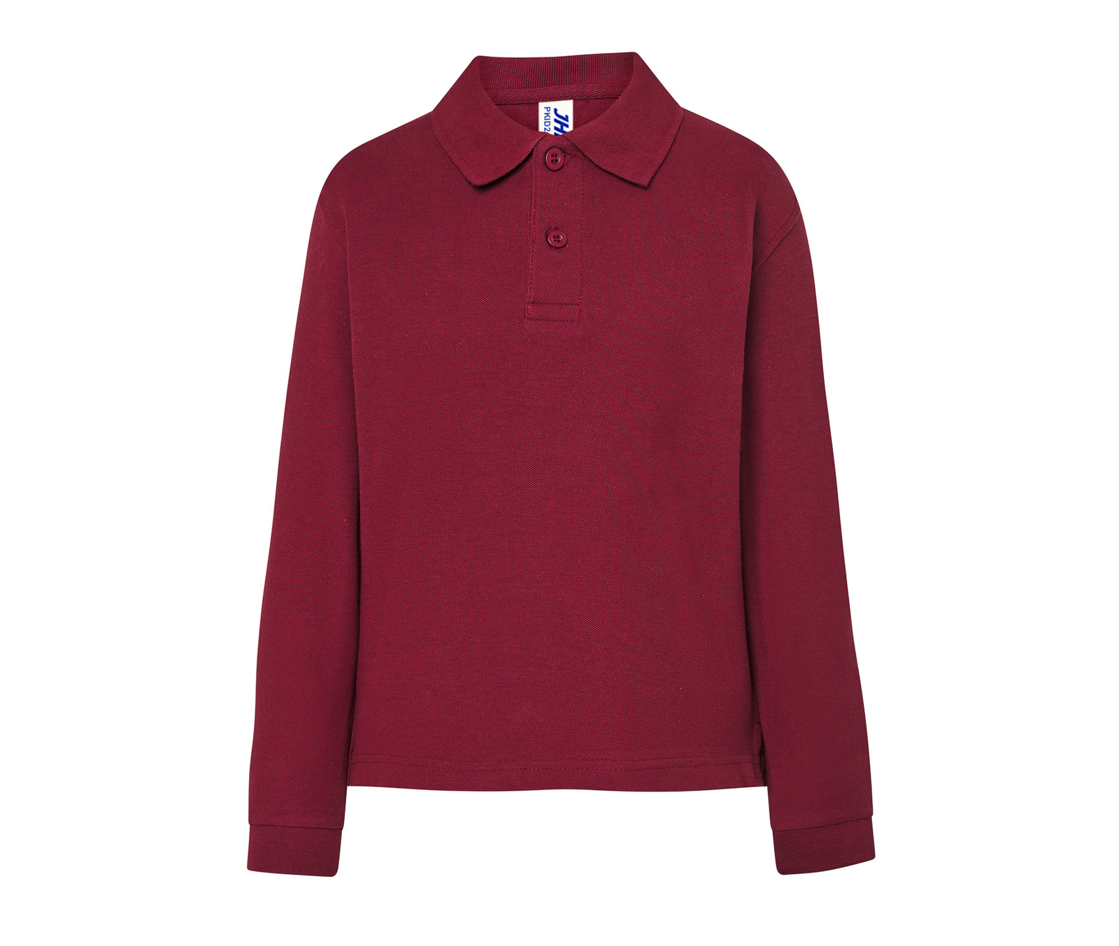 Polo piqué enfant manches longues