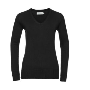 Pull col V femme