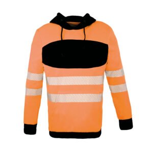 Sweat-shirt à capuche haute visibilité