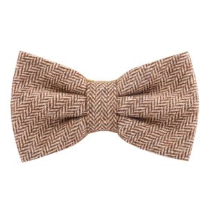 Noeud papillon stylé avec motif à chevrons Herringbone