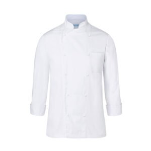 Veste de cuisinier unisexe – tenue professionnelle personnalisée