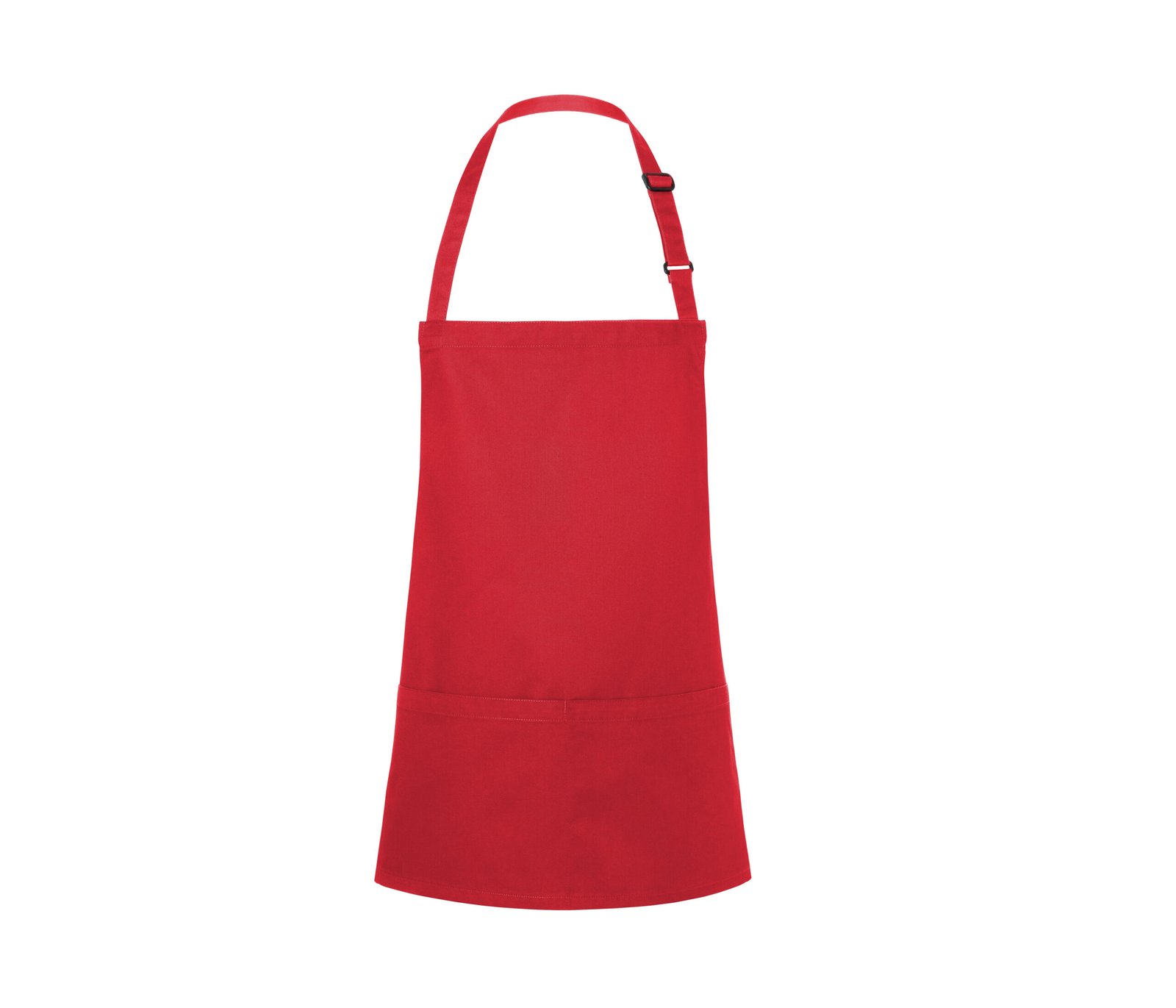 Tablier à bavette court avec boucle et poche