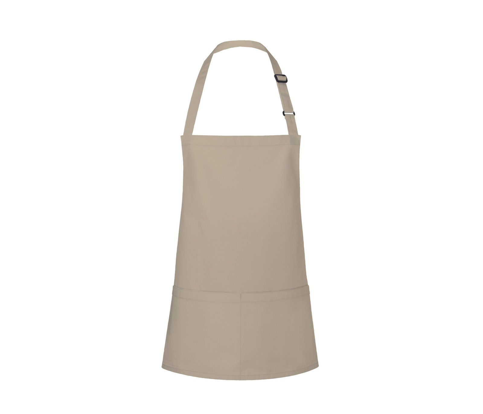 Tablier à bavette court avec boucle et poche