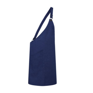 Tablier asymétrique en tissu sergé