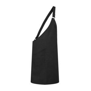 Tablier asymétrique en tissu sergé