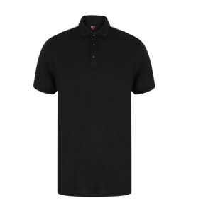 Polo stretch contrasté