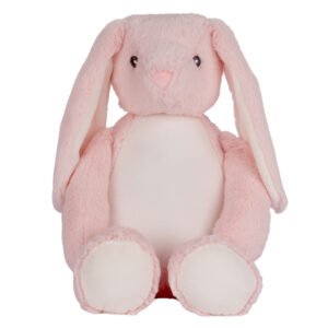 Peluche lapin avec ouverture zippée