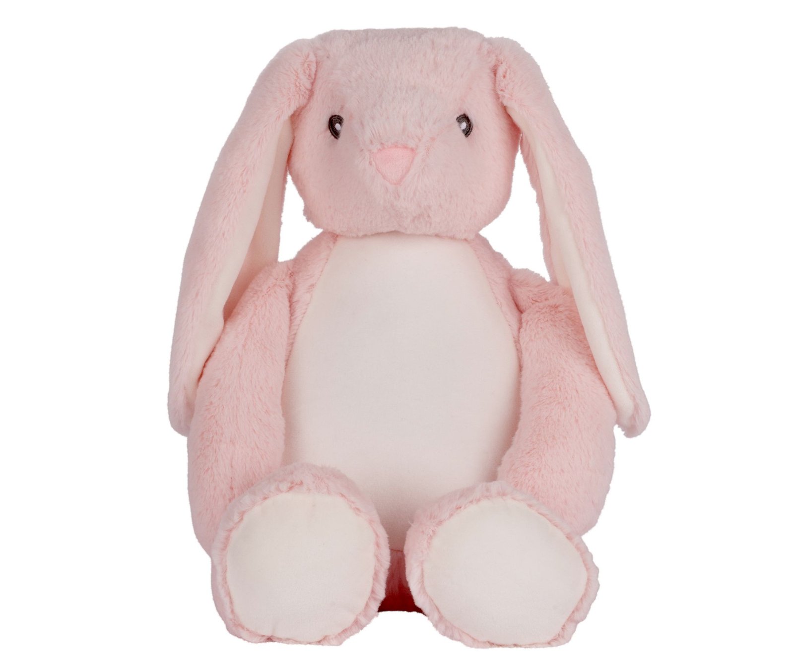 Peluche lapin avec ouverture zippée
