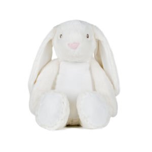 Peluche lapin avec ouverture zippée – vêtement enfant personnalisable