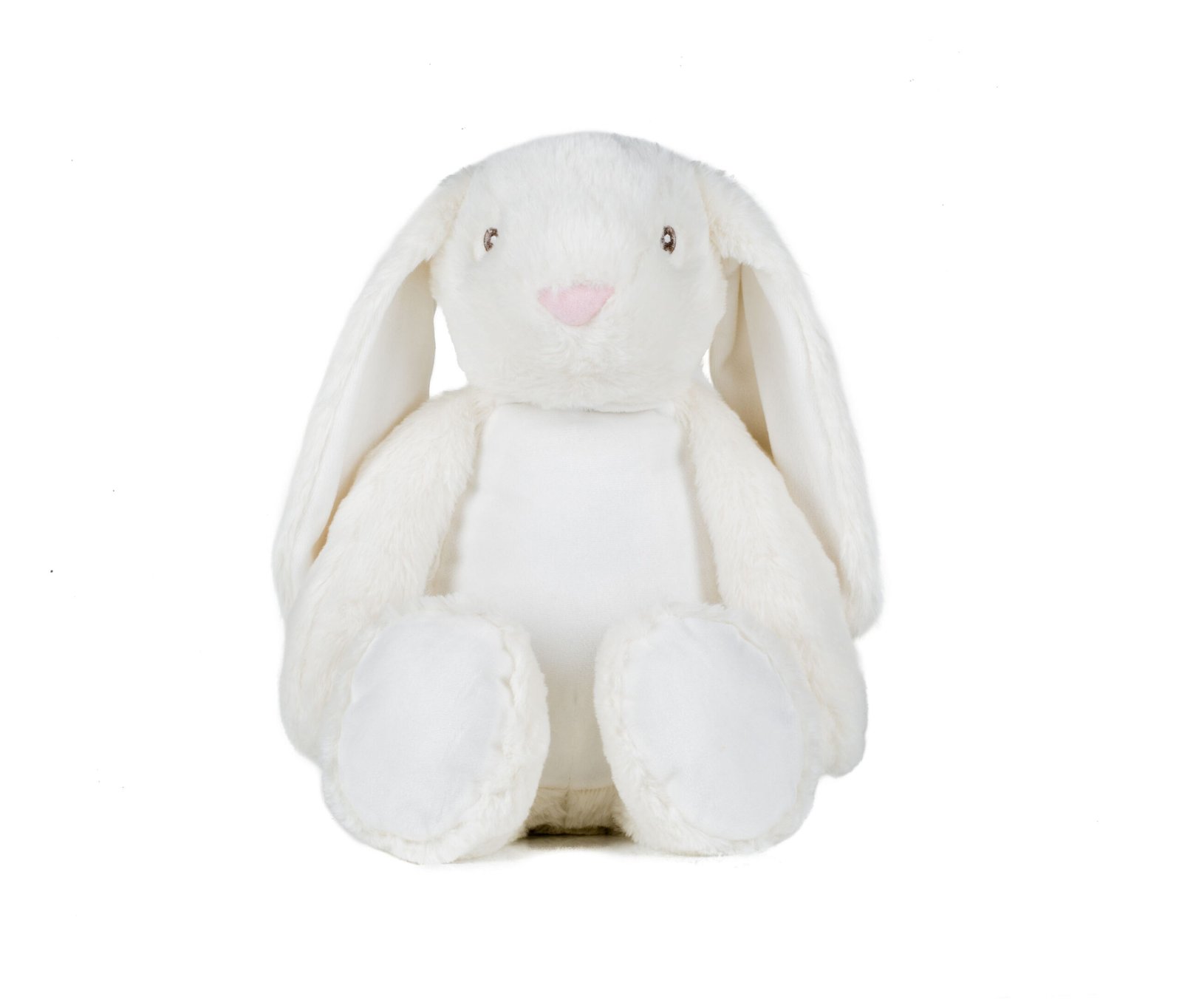 Peluche lapin avec ouverture zippée – vêtement enfant personnalisable
