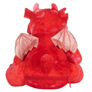 Peluche dragon rouge