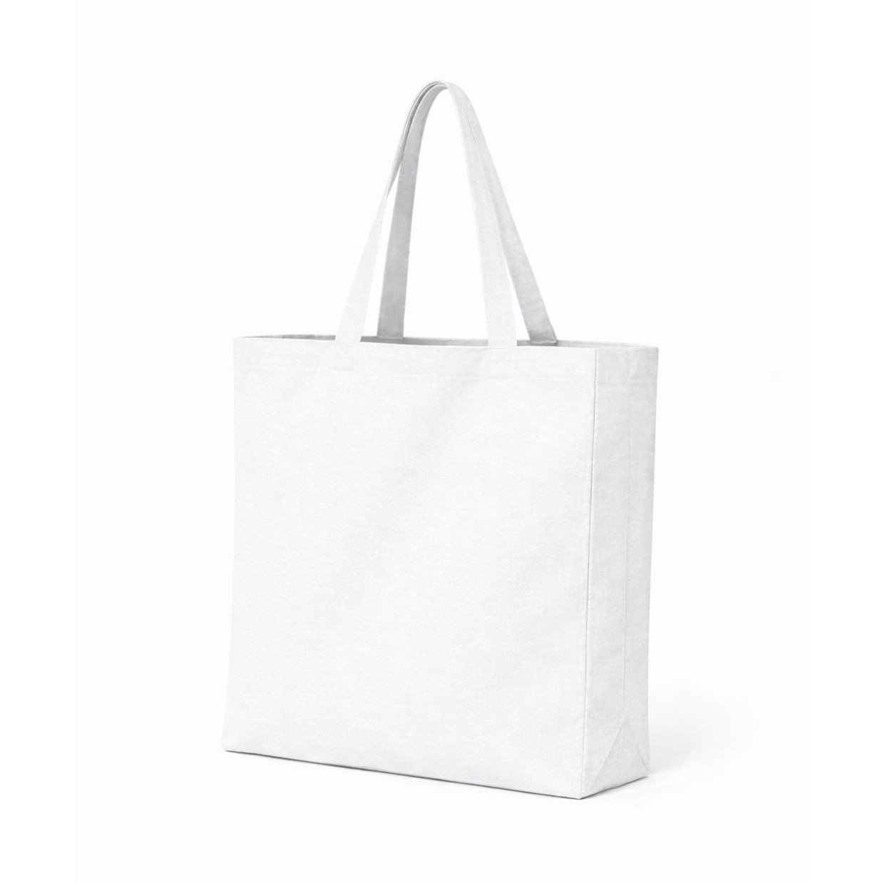 Sac shopping en coton recyclé avec soufflet