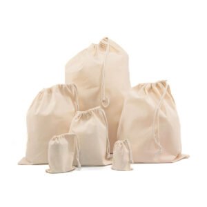 Petits sacs en coton recyclé