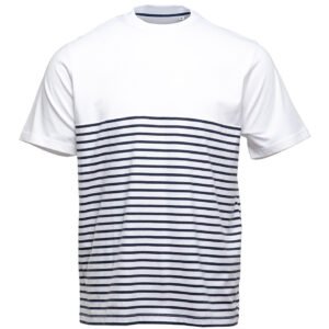 Marinière manches courtes en coton organique – t-shirt personnalisé