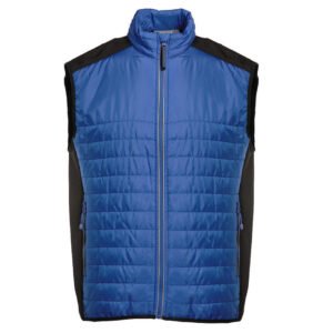 Bodywarmer bi-matière matelassé