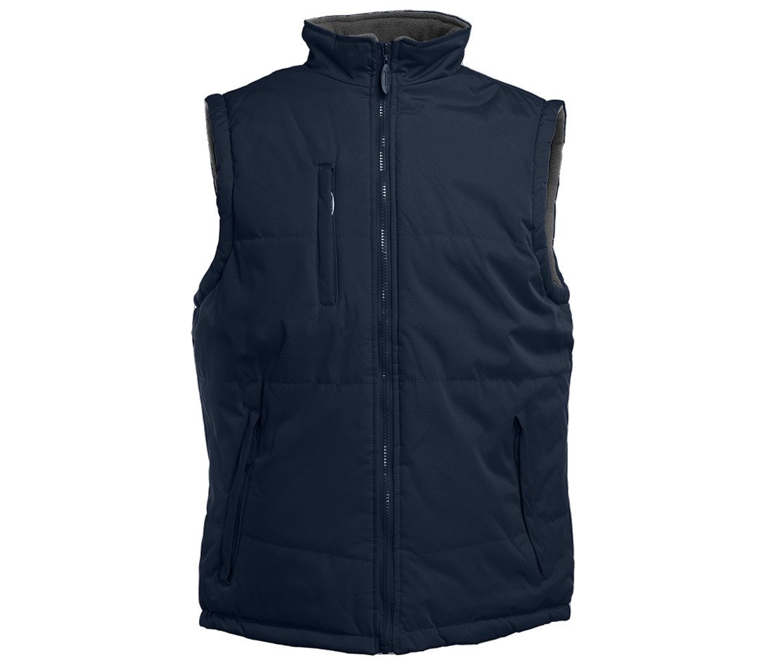 Bodywarmer matelassé et polaire
