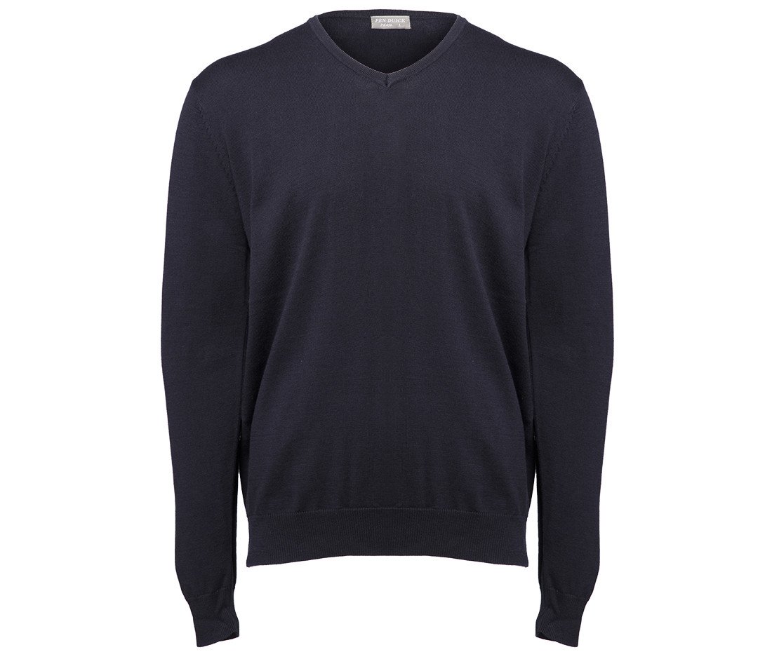Pull col V homme