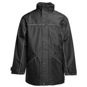 Parka avec passepoil réfléchissant – veste personnalisée