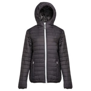Doudoune légère à capuche femme – veste personnalisée