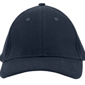 Casquette coton brossé 6 pans