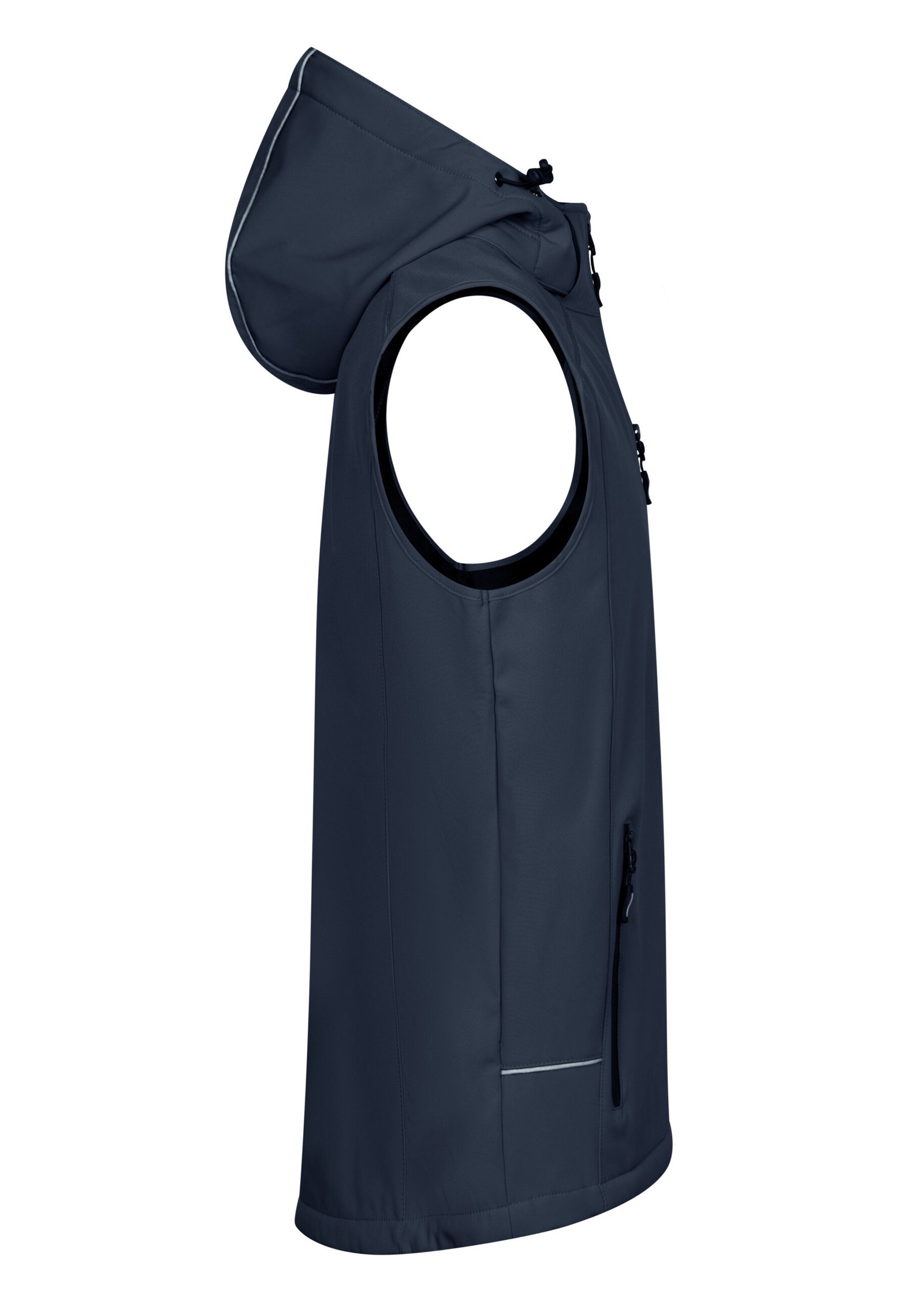 Bodywarmer en Softshell avec capuche