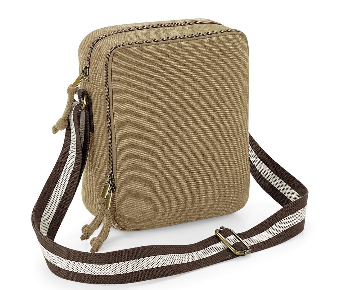 Mini sacoche en toile Vintage – sac personnalisé